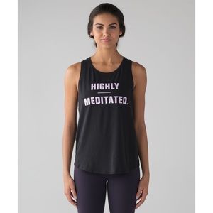 Lululemon Highly Meditated Muscle Tank sz 10